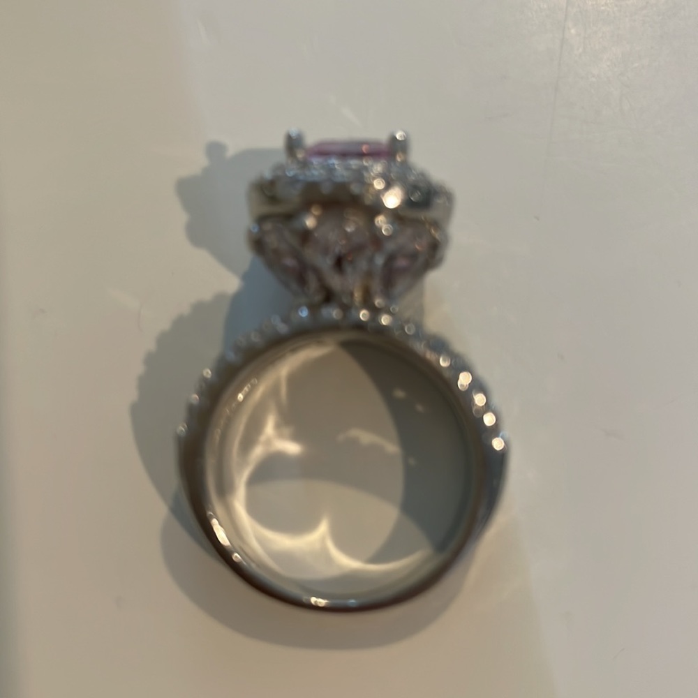 Light Pink Statement Ring - image 2